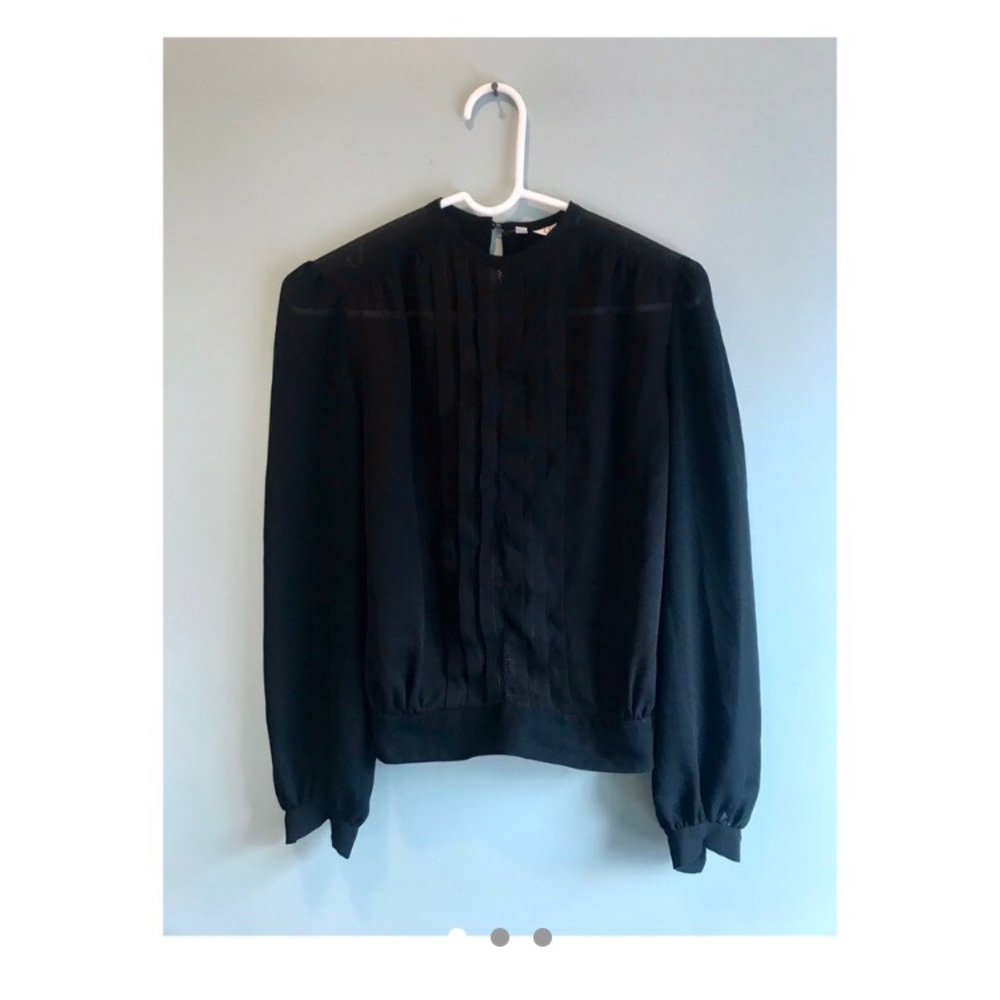 Sheer Gothic Long Sleeve Blouse